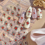 5D Baroque Red Heart & Cross Stickers MS904