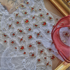 5D Baroque Red Heart & Cross Stickers MS904