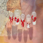 5D Bow Nail Stickers - Coquette Ribbon Embossed Nail Art Decals