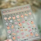 5D Christmas Knit Sweater Nail Stickers TS4217