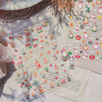 5D Cute Christmas Nail Stickers | Santa, Snowman, Snowflake & Gingerbread Decals 5222
