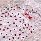 5D Jelly Ladybug & Bee Nail Stickers - Cute Spring Garden Art Decals