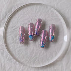 5D Mermaid Tail & Seashell Nail Stickers Iridescent Fishtail Ocean Nail Art Sticker Decals TS2634