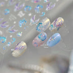 5D Mermaidcore Nail Stickers – Jelly Ocean Shell & Summer Beach Decals