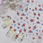5D Opal Gourd & Flower Nail Stickers 5620