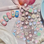 5D Seashell Nail Art Stickers – Summer Beach Theme Decals MS812