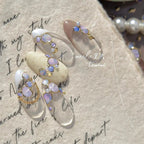 5D Shell Fragment Nail Stickers – Iridescent Pearl Mermaidcore Decals