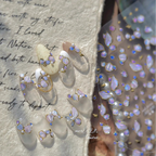 5D Shell Fragment Nail Stickers – Iridescent Pearl Mermaidcore Decals