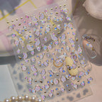 5D Shell Fragment Nail Stickers – Iridescent Pearl Mermaidcore Nail Art Decals