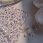 5D Shell Fragment Nail Stickers – Iridescent Pearl Mermaidcore Nail Art Decals