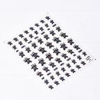 5D Spooky Skeleton Gingerbread Nail Stickers | Cute Goth Halloween Decals