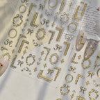 5D Vintage Baroque Ornate Frame Nail Stickers 1032