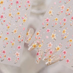 5D Vintage Floral Lace & Cherry Nail Stickers 492