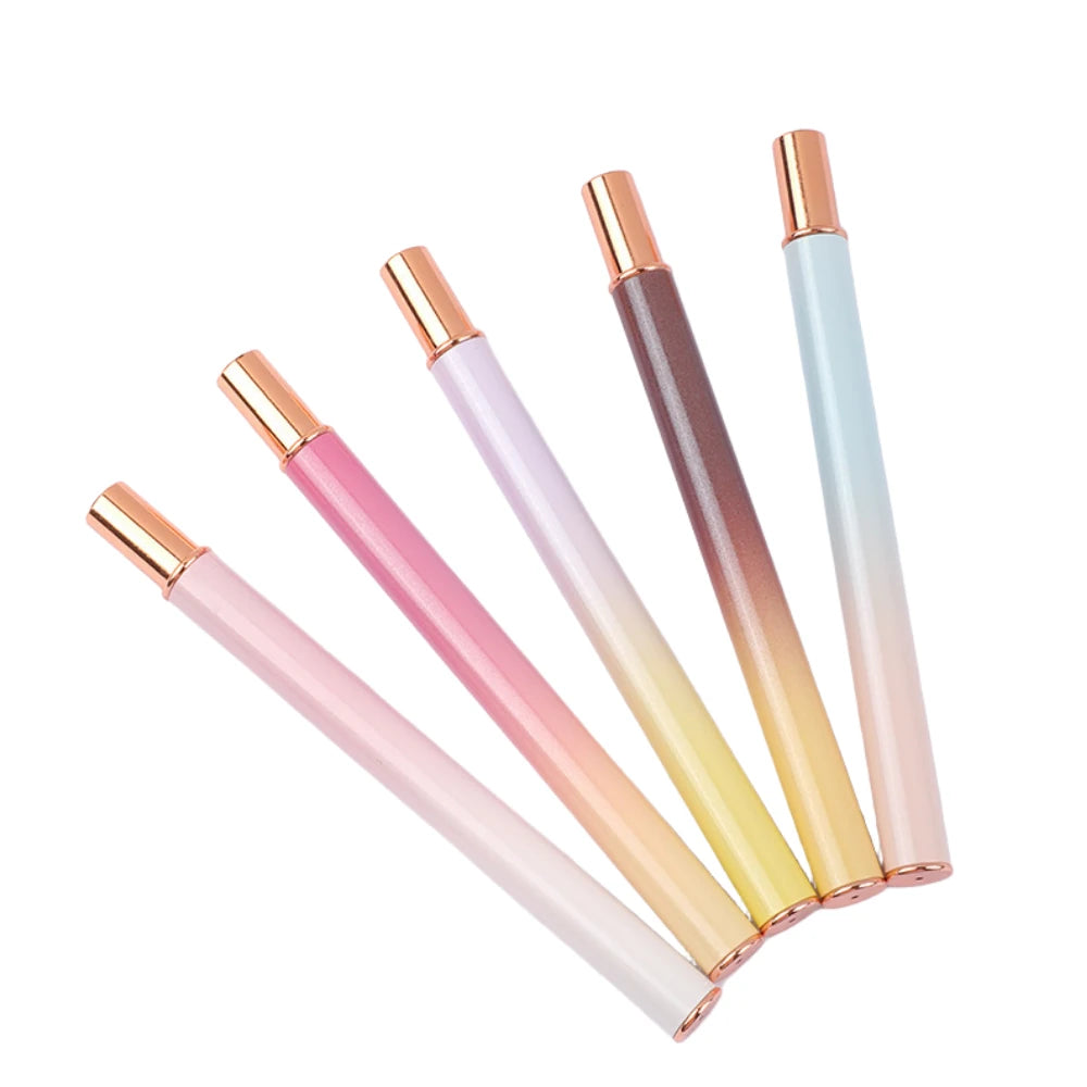 5Pcs Ombre Nail Art Brush Set -  Liner, Flat & Gradient Brushes