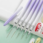5pcs Nail Art Liner Brushes Sizes 7/15/20/25/30mm