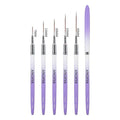 5pcs Nail Art Liner Brushes Sizes 7/15/20/25/30mm - Nail MAD