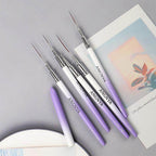 5pcs Nail Art Liner Brushes Sizes 7/15/20/25/30mm - Nail MAD