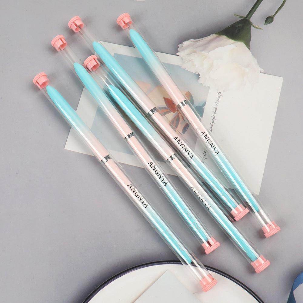 5pcs Nail Art Liner Brushes Sizes 7/15/20/25/30mm Blue - Nail MAD