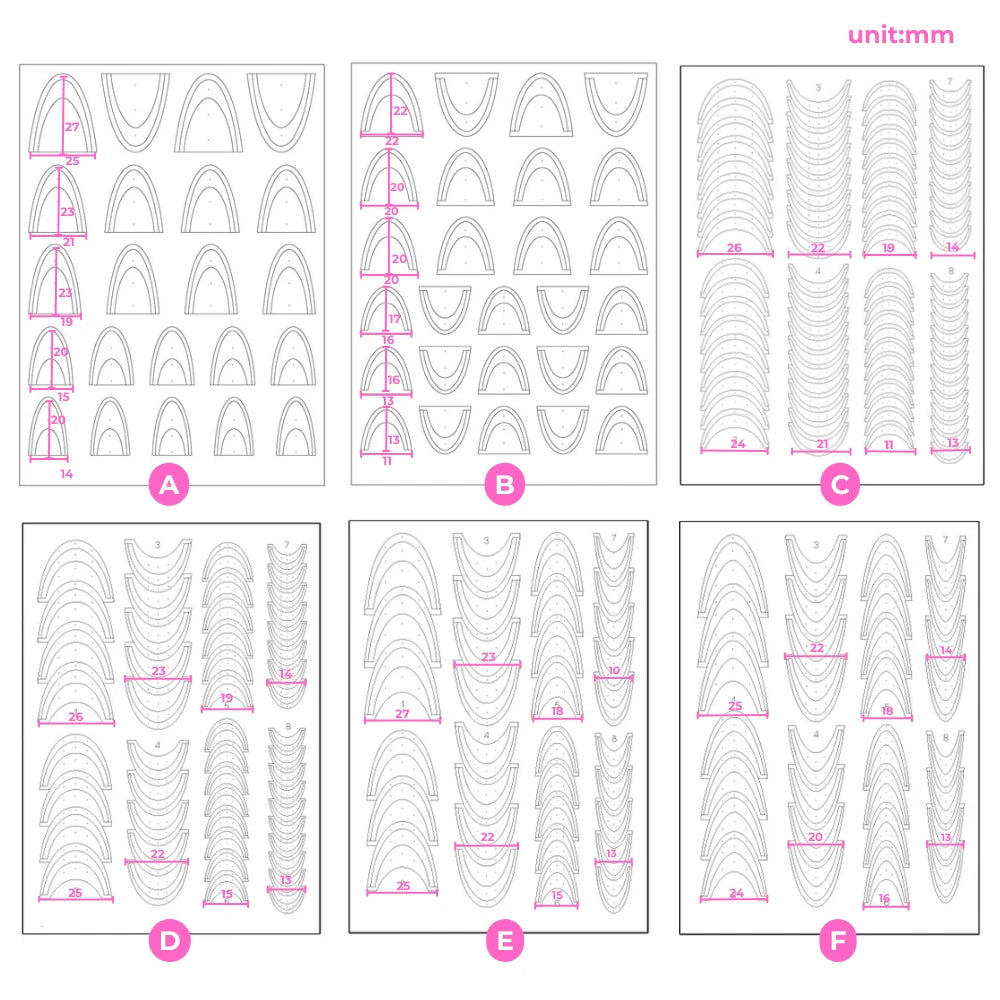 5- Pack Pro French Manicure Tip Guides | Ultra-Thin & Stretchable Stencils (No-Bleed)