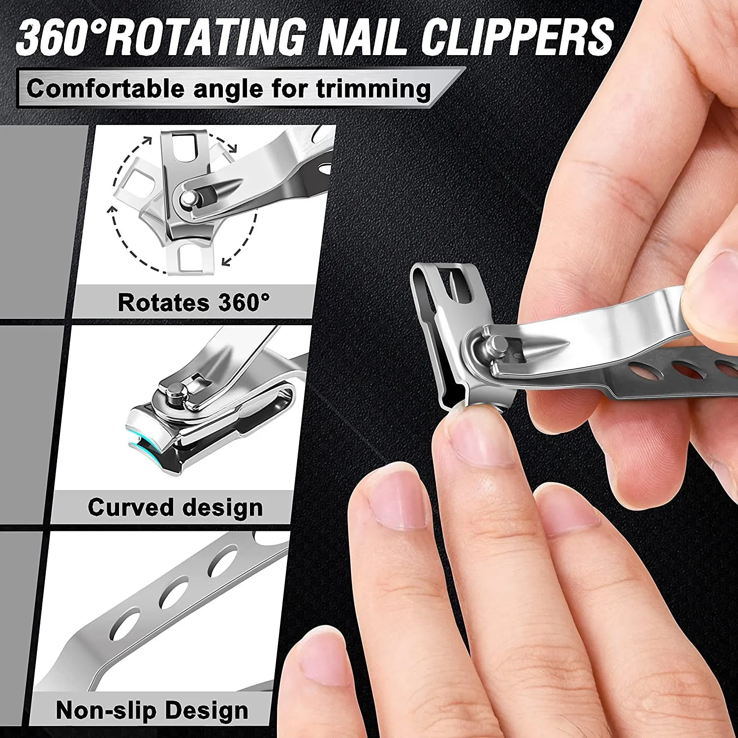 7 in 1 Toenail Clippers for Seniors – Precision Trimming for Thick & Ingrown Toenails