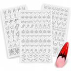 Halloween Nail Stencils – 3 Sheets for Easy Spooky Nail Art