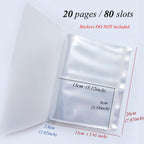 80/160slots Nail Sticker Storage Book Nail Water Slider Holder - Nail MAD
