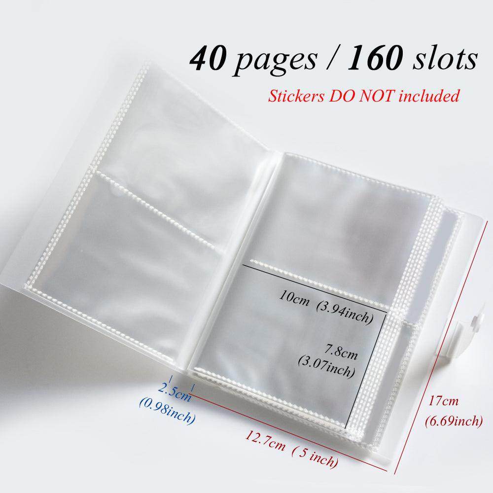 80/160slots Nail Sticker Storage Book Nail Water Slider Holder - Nail MAD