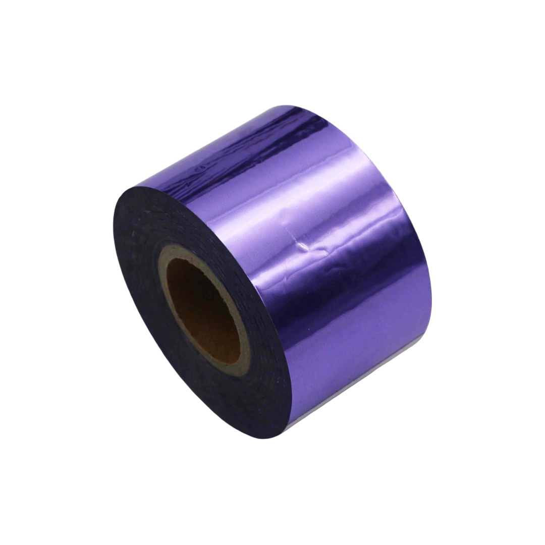 Blue Metallic Nail Foil Roll – 120m Chrome Transfer Foil for Nails