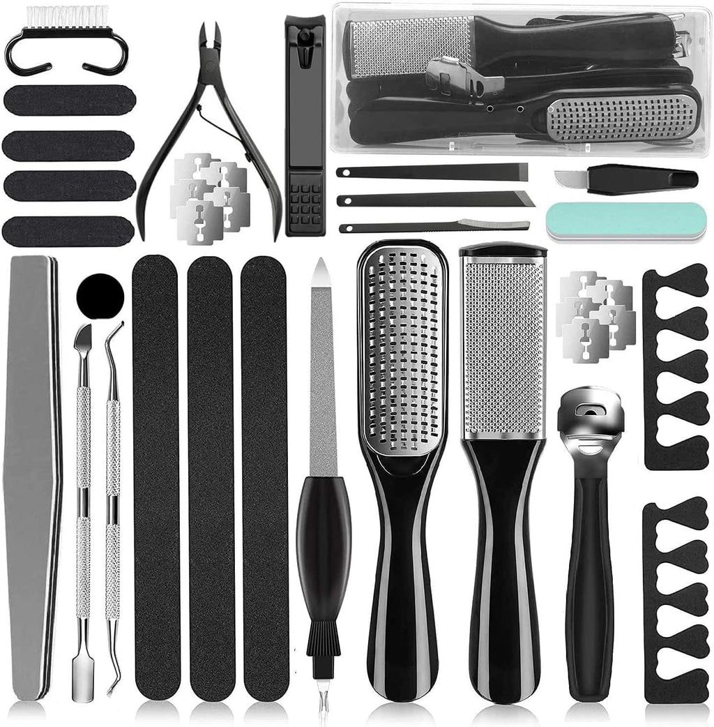 36 in 1 Pedicure Kit – Professional Foot Care Set with Rasp & Dead Skin Remover