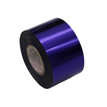 Blue Metallic Nail Foil Roll – 120m Chrome Transfer Foil for Nails