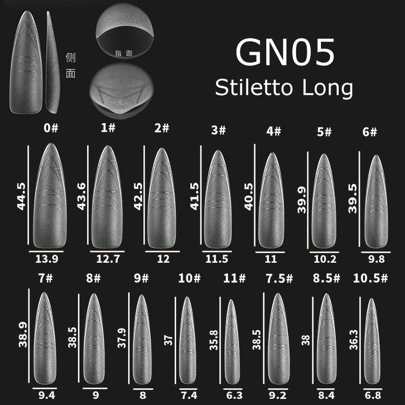 Nail Art Gel Nail Extensions Tips with Guide Line - Nail MAD