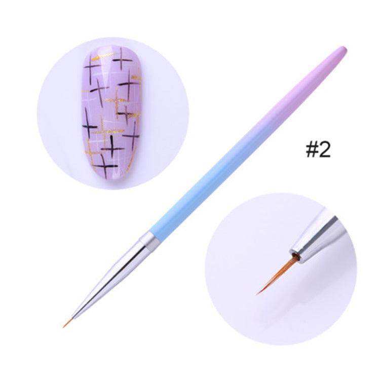 5pcs Nail Art Painting Liner Brush Set - Nail MAD