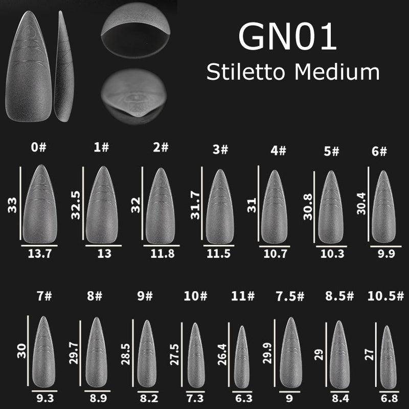 Nail Art Gel Nail Extensions Tips with Guide Line - Nail MAD