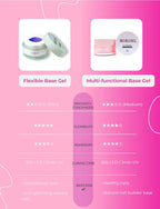 "Foundation" Flexible Strengthening Base Gel for Thin, Bendy Nails (1.05oz)
