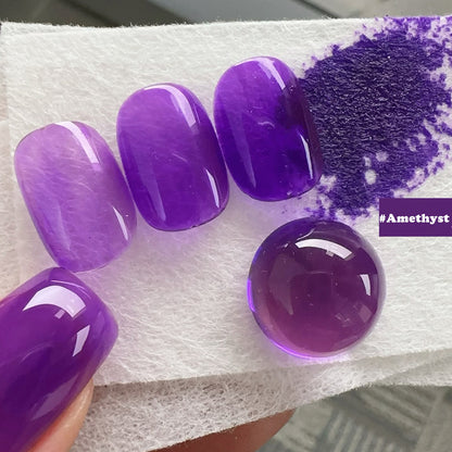 HEMA-Free Stained Glass Gel Polish - 9-Piece Rainbow Jelly Collection (12ml)