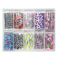 Animal Print Nail Foil Collection – 10 Leopard & Zebra Designs 189