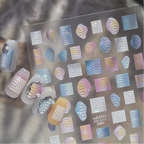 Aurora 3D Snake Print Nail Stickers 1054