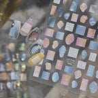 Aurora 3D Snake Print Nail Stickers 1054