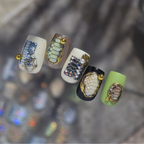 Aurora 3D Snake Print Nail Stickers 1054