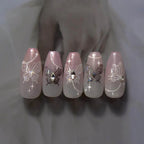 Aurora Butterfly Nail Art Stickers With Beads Shell Light Butterfly Wings Adhesive Sticker Decals to4042 
