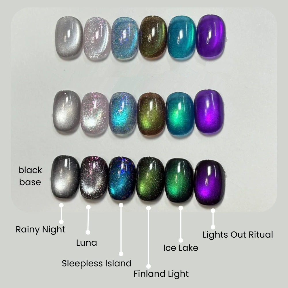 Aurora Crystal Magnetic Cat Eye Gel Polish 12ml