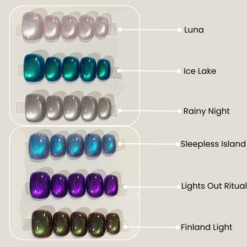 Aurora Crystal Magnetic Cat Eye Gel Polish 12ml