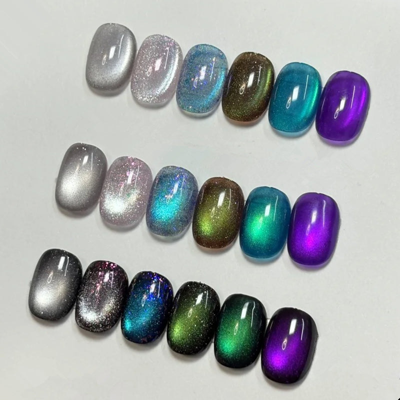 Aurora Crystal Magnetic Cat Eye Gel Polish 12ml
