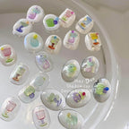 Aurora Glass Cup Nail Art Stickers Adhesive Glaze Wine Cup Sticker Decals to4003