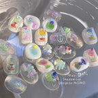 Aurora Glass Cup Nail Art Stickers Adhesive Glaze Wine Cup Sticker Decals to4003