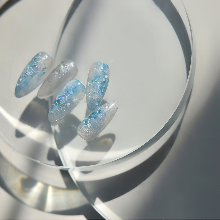 Aurora Light Bubble Nail Art Stickers Water Bubble Marble Decals MS567