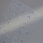 Aurora Light Bubble Nail Art Stickers Water Bubble Marble Decals MS567