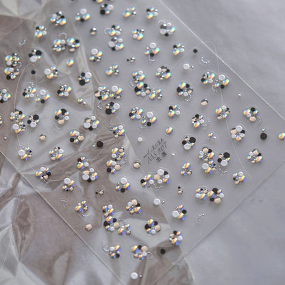 Aurora Sequin Dreamy Cloud Nail Stickers MS880