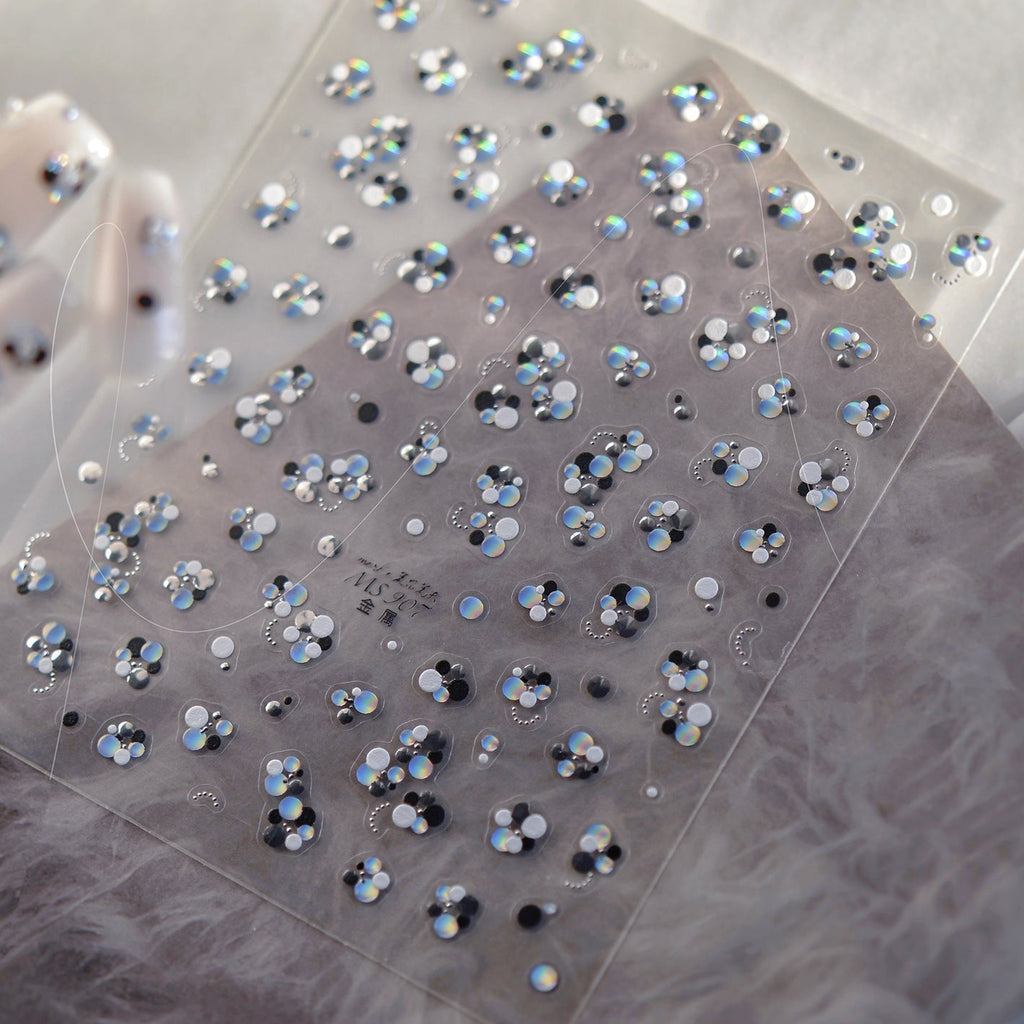 Aurora Sequin Dreamy Cloud Nail Stickers MS880