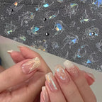 Aurora Shell Light Nail Art Stickers Sea Life Adhesive Embossed Starfish Sticker Decals to3178